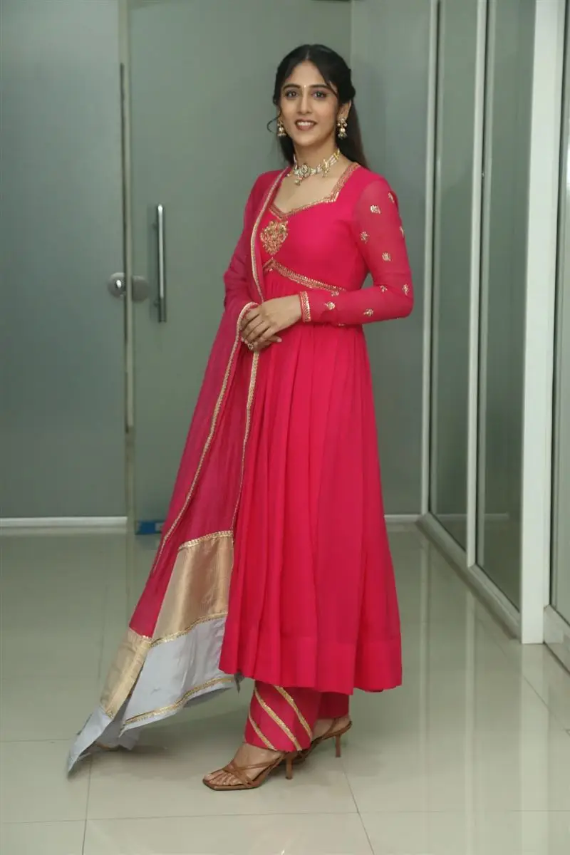 TELUGU ACTRESS CHANDINI CHOWDARY IN RED DRESS 2